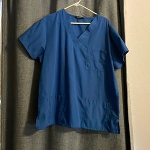 Just love blue scrub top 1x